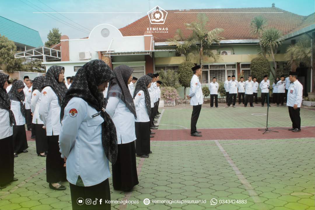 Apel Pagi Kemenag Kota Pasuruan: ASN Diharapkan Bekerja dengan Hati Jernih dan Penuh Keikhlasan