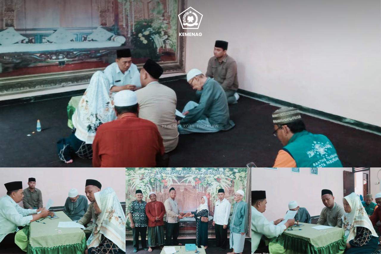 Penyuluh Agama KUA Panggungrejo fasilitasi Ikrar Wakaf Musholla Wangi Kelurahan Tamba'an