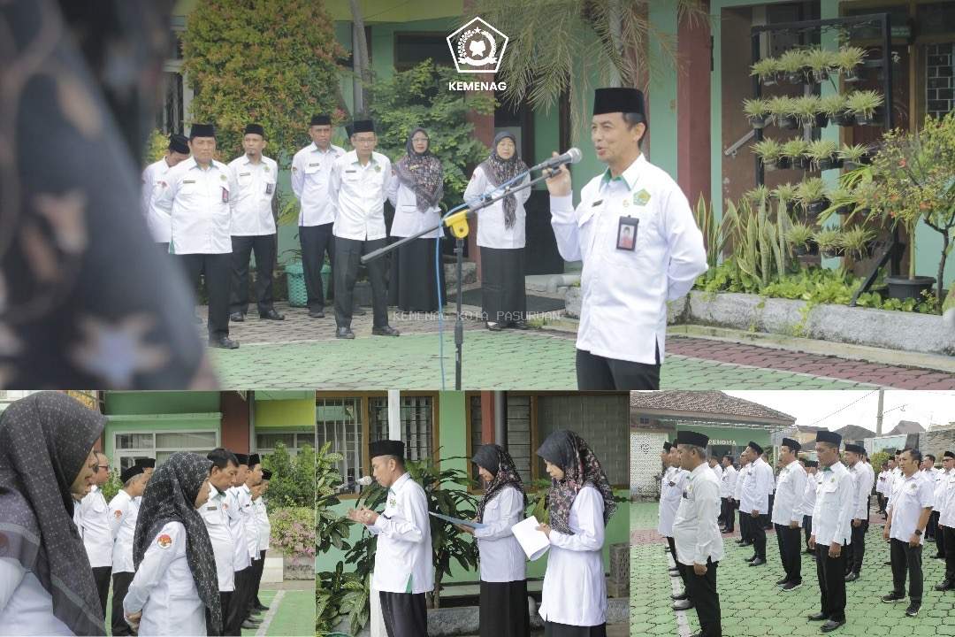 Apel Pagi Kemenag Kota Pasuruan : Tekankan Pentingnya Manajemen Waktu dan Integritas ASN