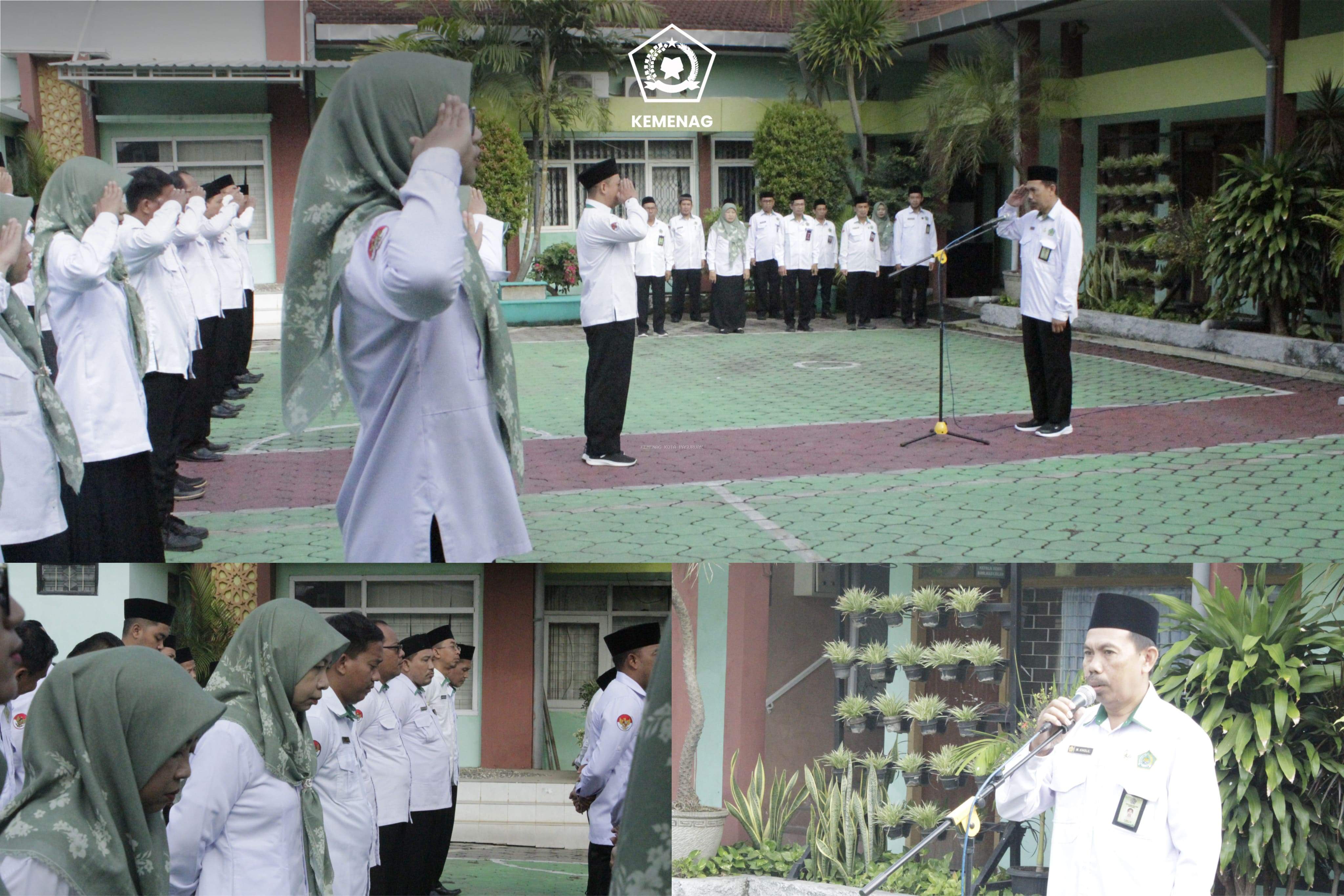 Apel Pagi Kemenag Kota Pasuruan Tekankan Kesalehan Spiritual dan Sosial