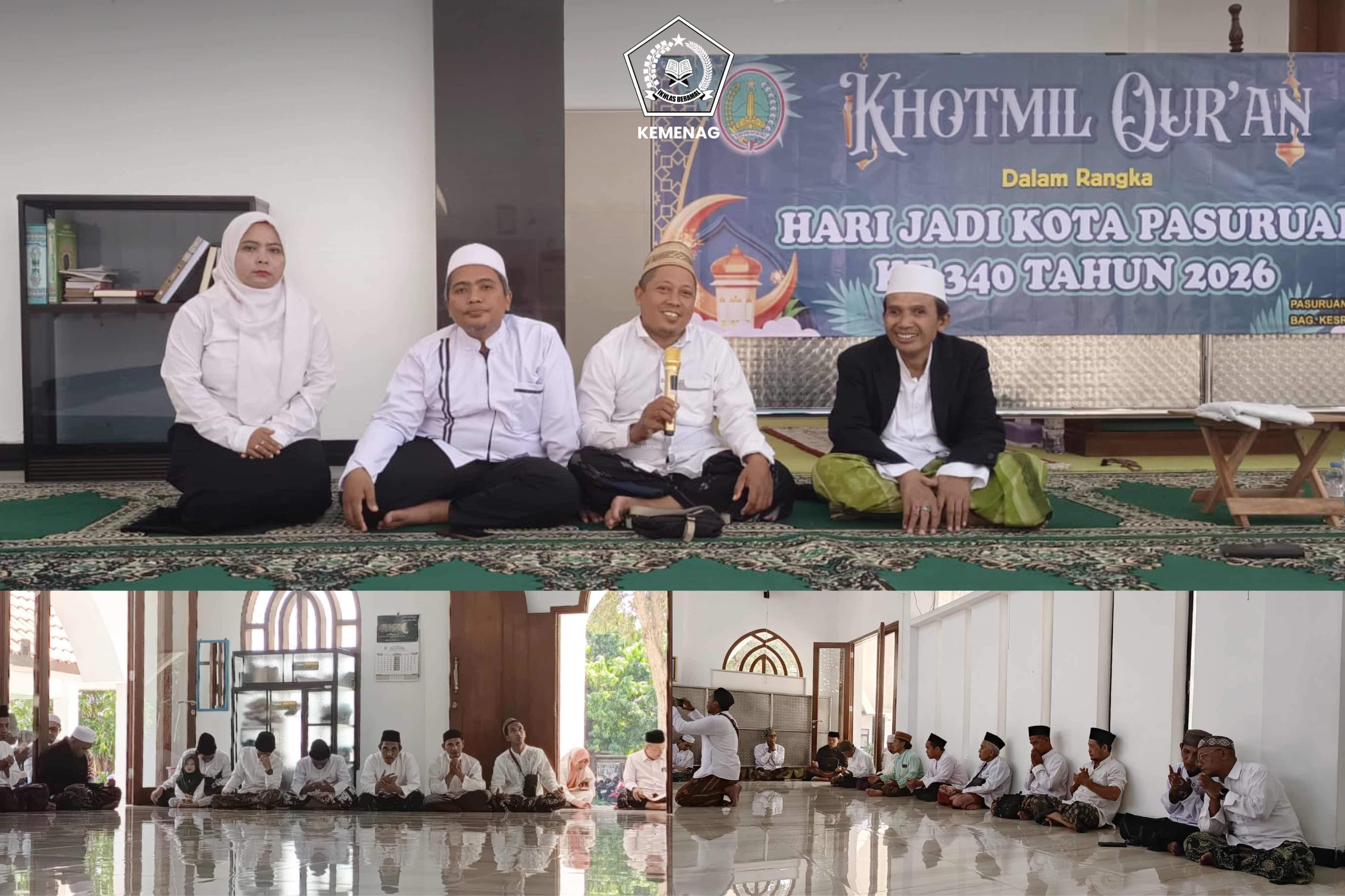 Khotmil Qur’an Warnai Hari Jadi Kota Pasuruan ke-340, Ikhtiar Menjemput Keberkahan dan Kedamaian