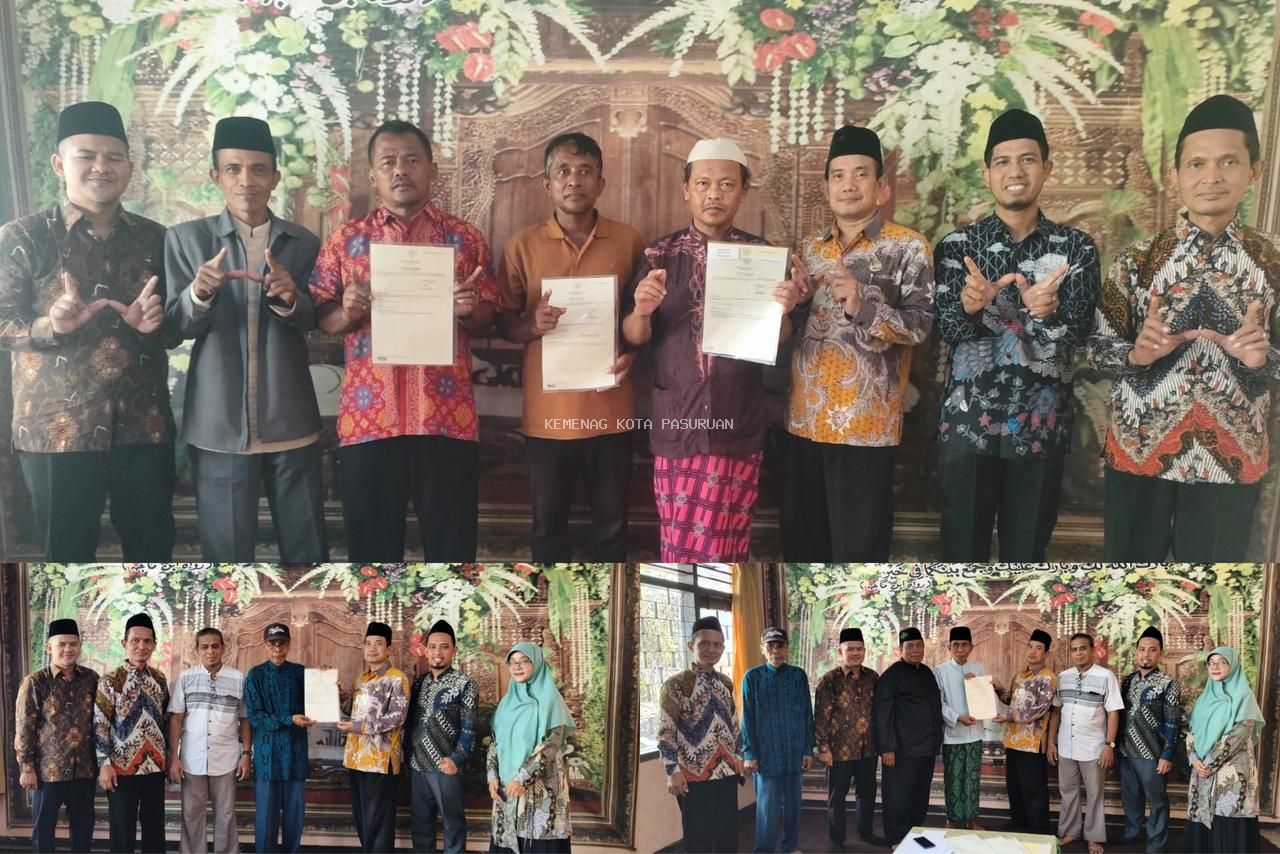 Sinergi Penyuluh Agama Berbuah Manis: 5 Sertifikat Wakaf Masjid dan Musholla di Panggungrejo Resmi Terbit